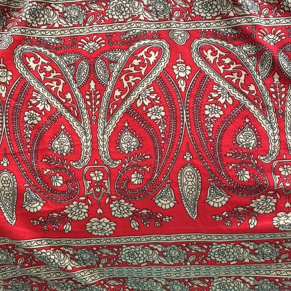 NWOT Red Paisley Handkerchief Tunic - Picture 3 of 5
